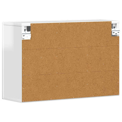 Armadio pensile Bianco Lucido 60 x 20 x 40 cm Legno multistrato