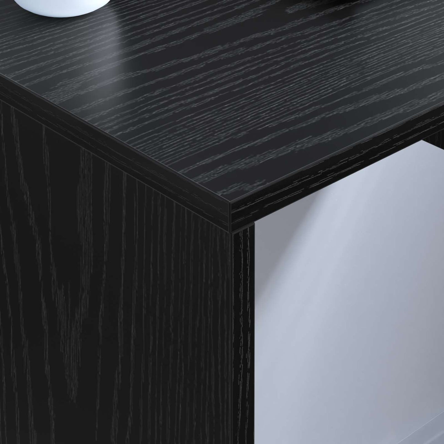 Scrivania a parete Rovere Nero 60 x 45 x 30 cm | homemem39