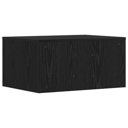 Scrivania a parete Rovere Nero 60 x 45 x 30 cm | homemem39