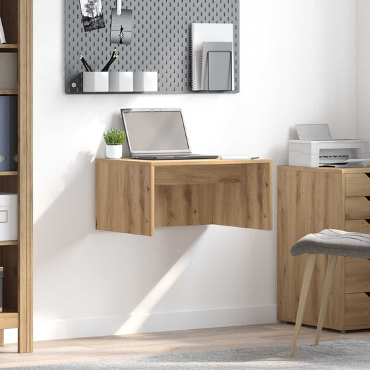 Scrivania a parete Rovere artigianale 60 x 45 x 30 cm | homemem39