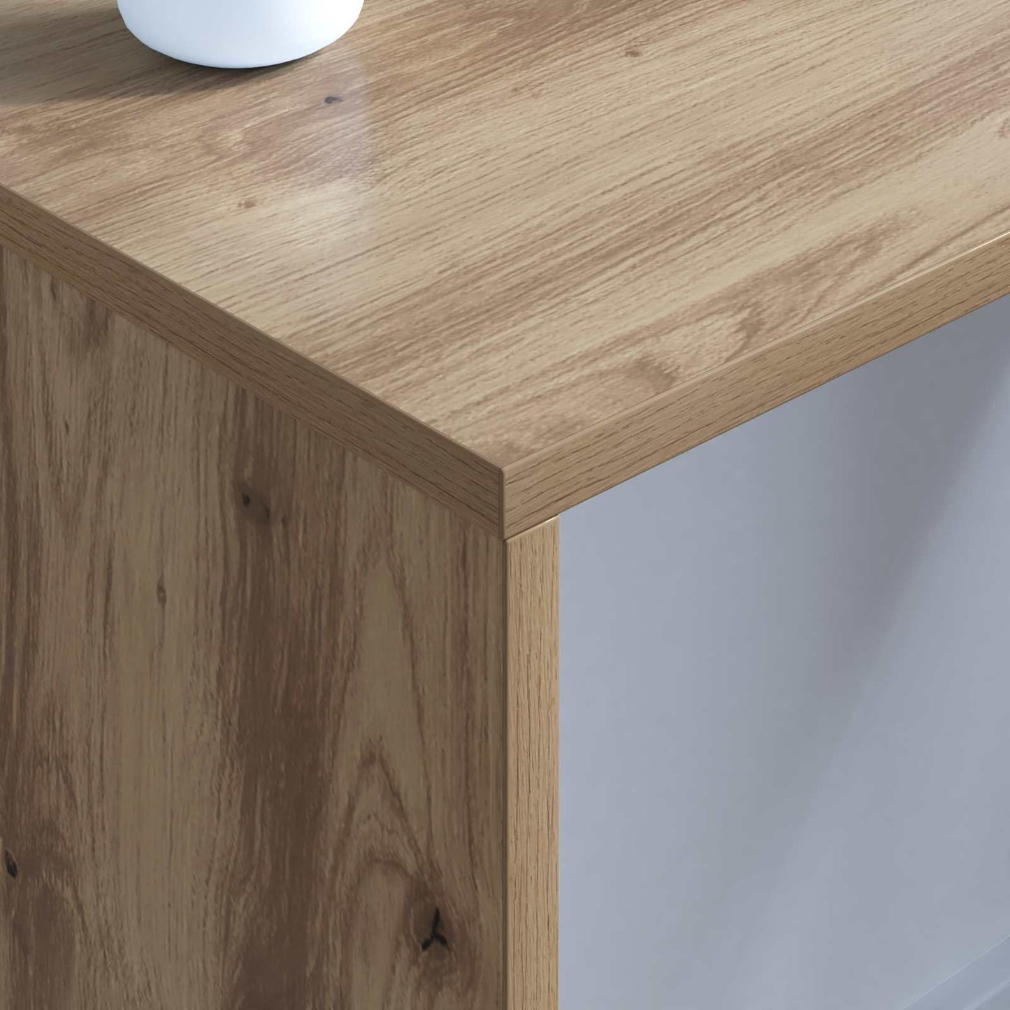 Scrivania a parete Rovere artigianale 80 x 45 x 30 cm | homemem39