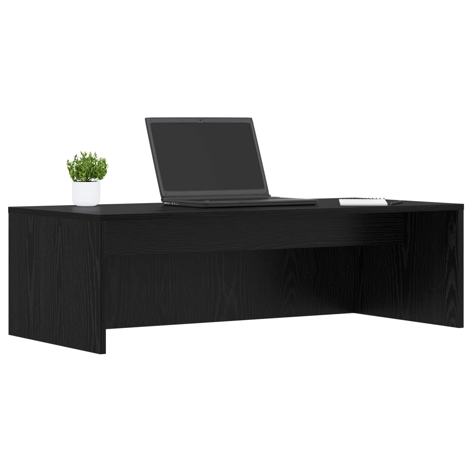Scrivania a parete Rovere Nero 100 x 45 x 30 cm | homemem39