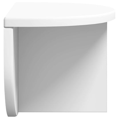 Scaffale da parete 2 pcs Bianco 38 x 19 x 19 cm