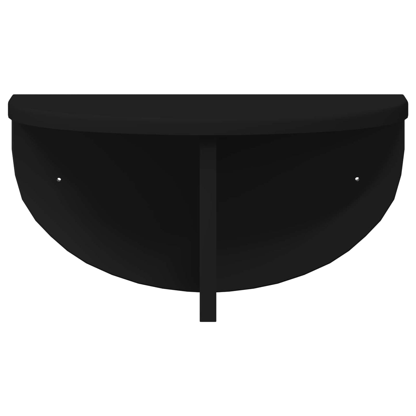 Scaffale da parete 2 pcs Nero 38 x 19 x 19 cm Legno multistrato