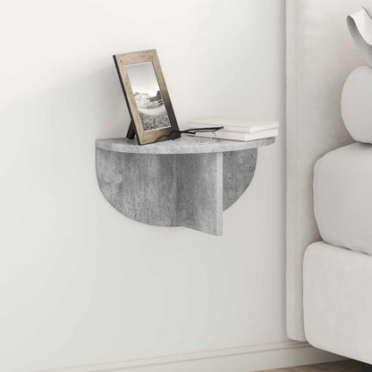 Scaffale da parete 2 pcs Grigio cemento 38 x 19 x 19 cm