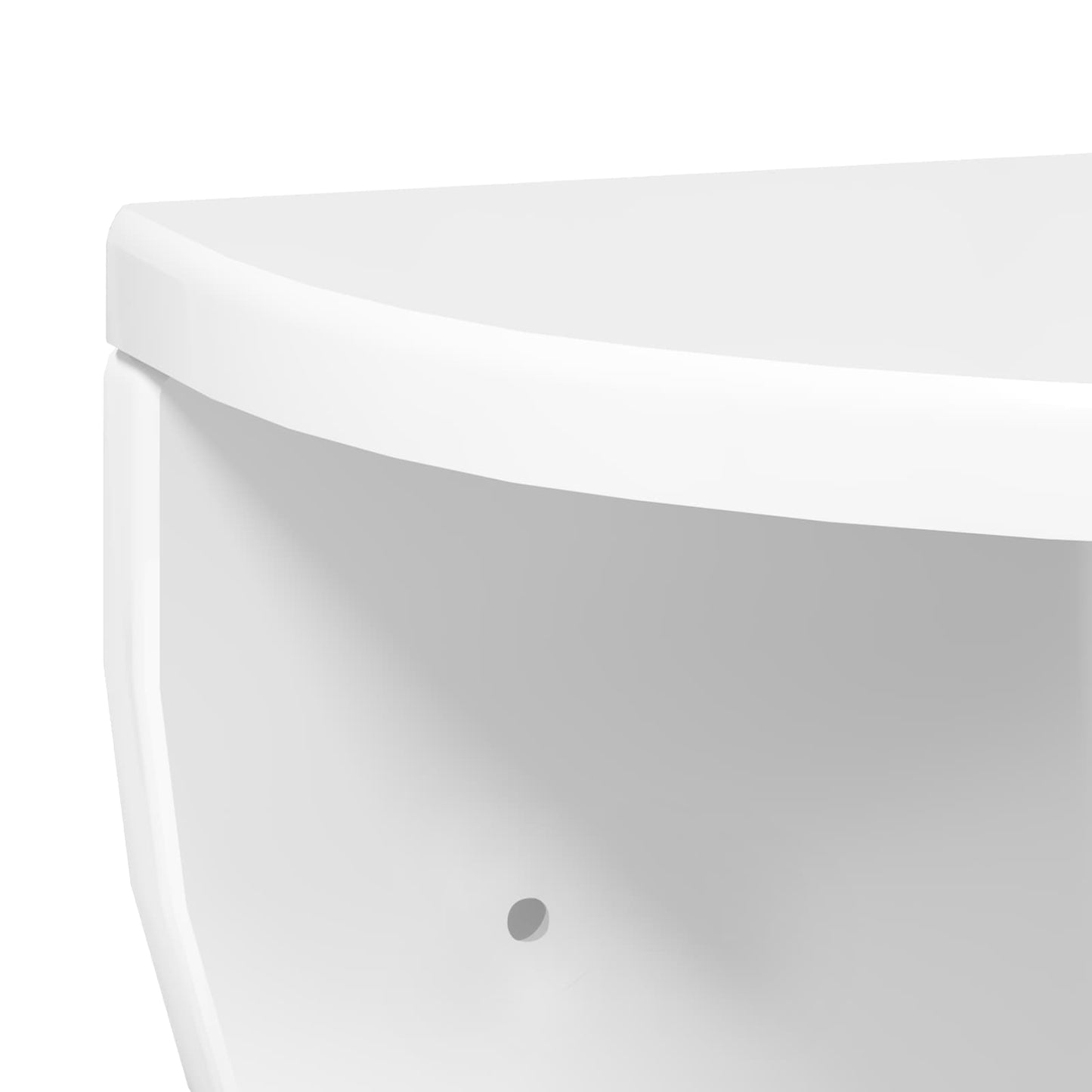 Scaffale da parete 2 pcs Bianco Lucido 38 x 19 x 19 cm