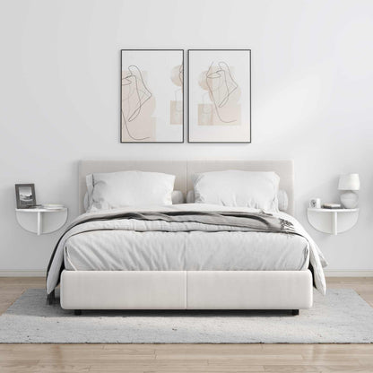 Scaffale da parete 2 pcs Bianco Lucido 38 x 19 x 19 cm