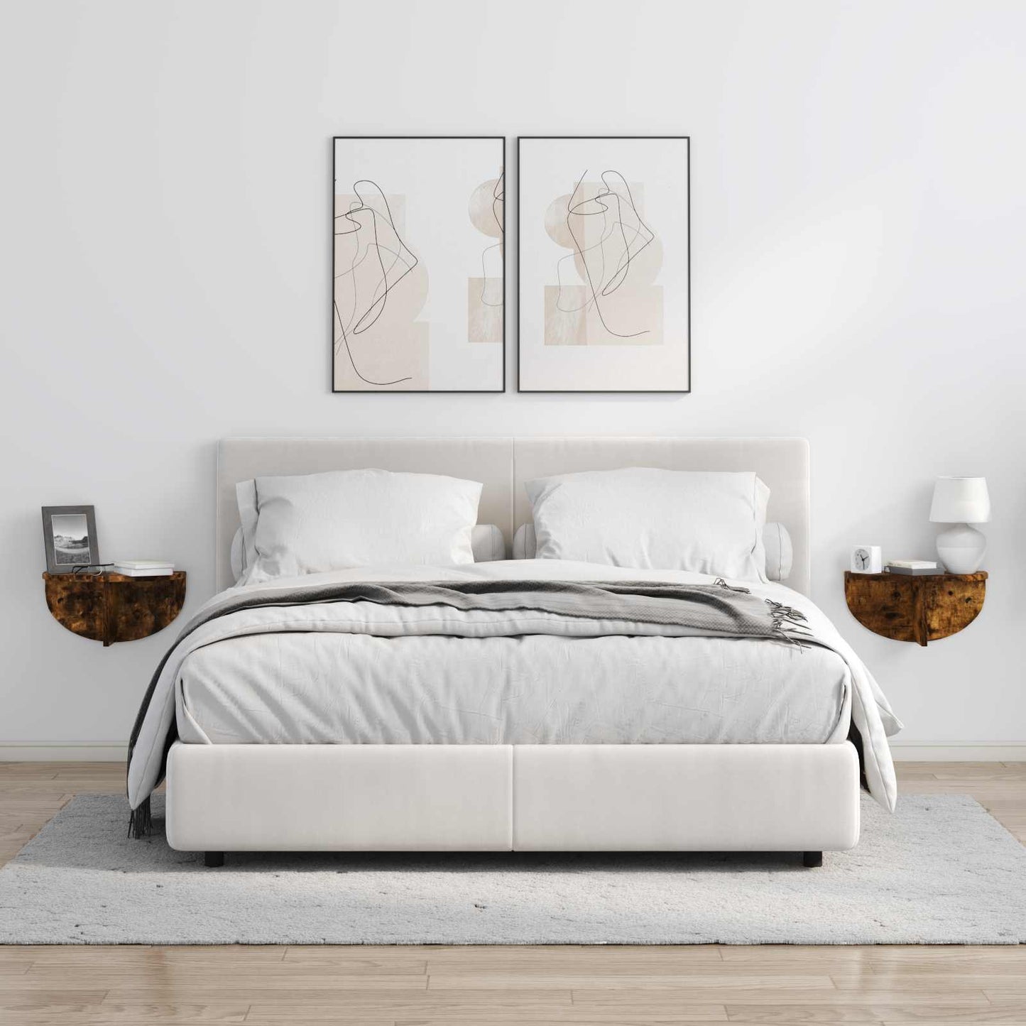 Scaffale da parete Rovere fumé 38 x 19 x 19 cm