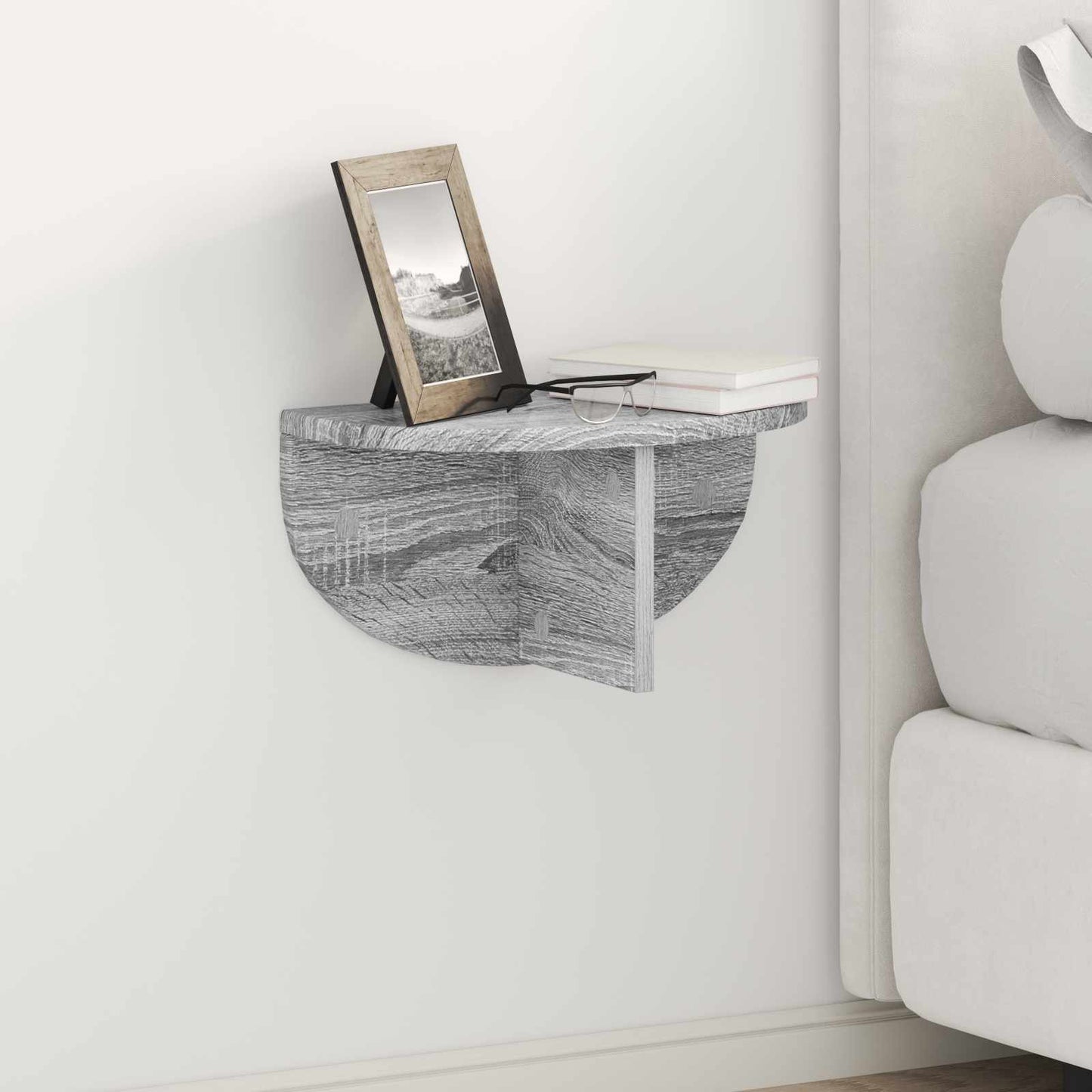 Scaffale da parete 2 pcs Grigio Sonoma 38 x 19 x 19 cm