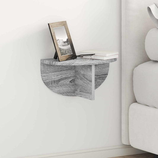 Scaffale da parete 2 pcs Grigio Sonoma 38 x 19 x 19 cm