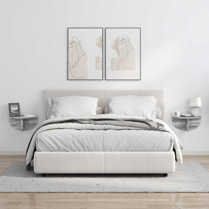 Scaffale da parete 2 pcs Grigio Sonoma 38 x 19 x 19 cm