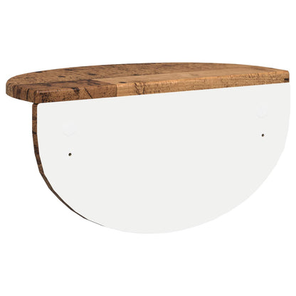 Scaffale da parete 2 pcs Legno vecchio 38 x 19 x 19 cm