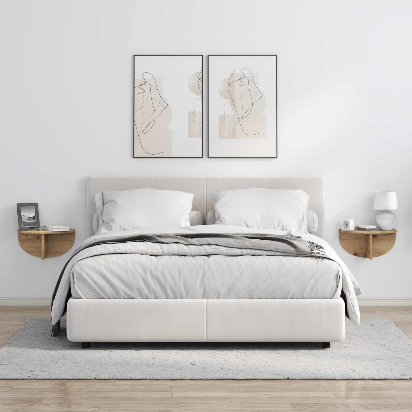 Scaffale da parete Rovere artigianale 38 x 19 x 19 cm