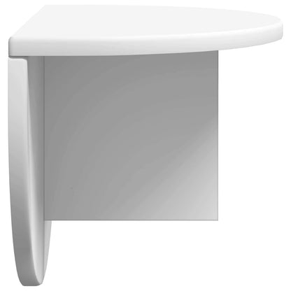 Scaffale da parete 2 pcs Bianco 38 x 19 x 19 cm