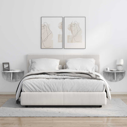 Scaffale da parete 2 pcs Grigio cemento 38 x 19 x 19 cm