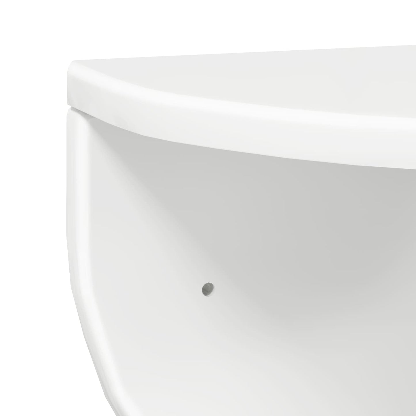 Scaffale da parete 2 pcs Bianco Lucido 38 x 19 x 19 cm