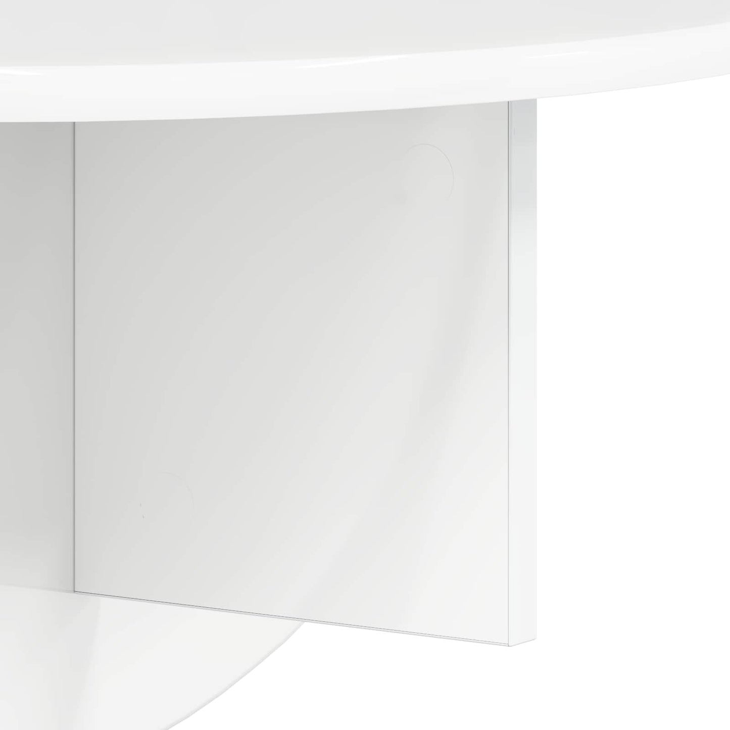 Scaffale da parete 2 pcs Bianco Lucido 48 x 24 x 24 cm | homemem39