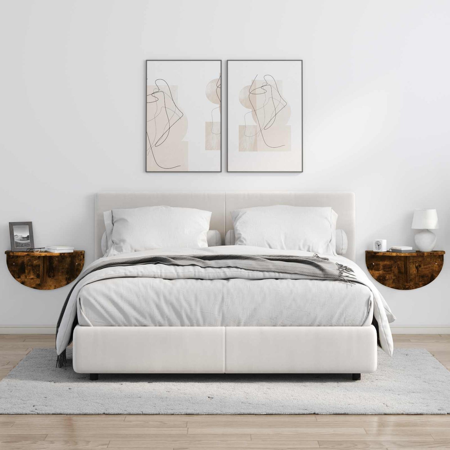 Scaffale da parete Rovere fumé 38 x 19 x 19 cm