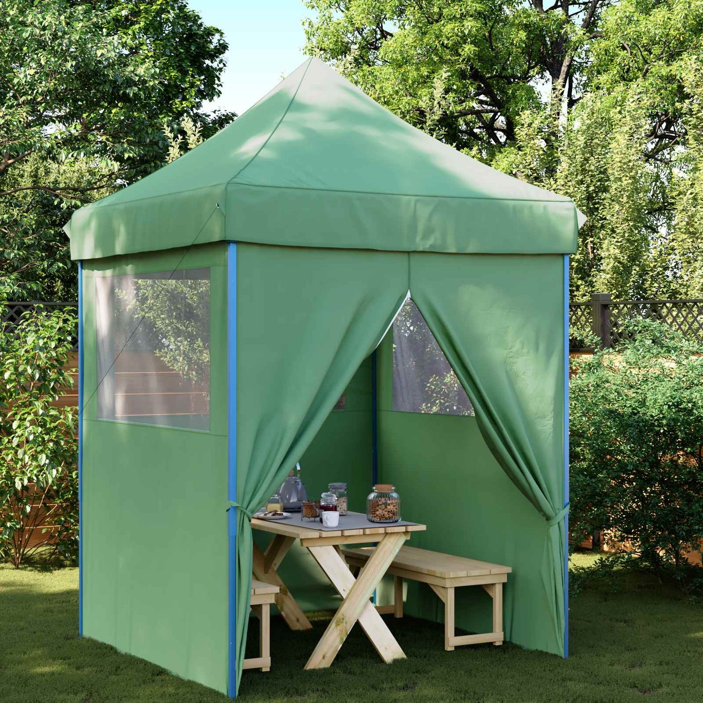 Tenda Party Verde 200 x 200 x 306 cm Tessuto Oxford | homemem39
