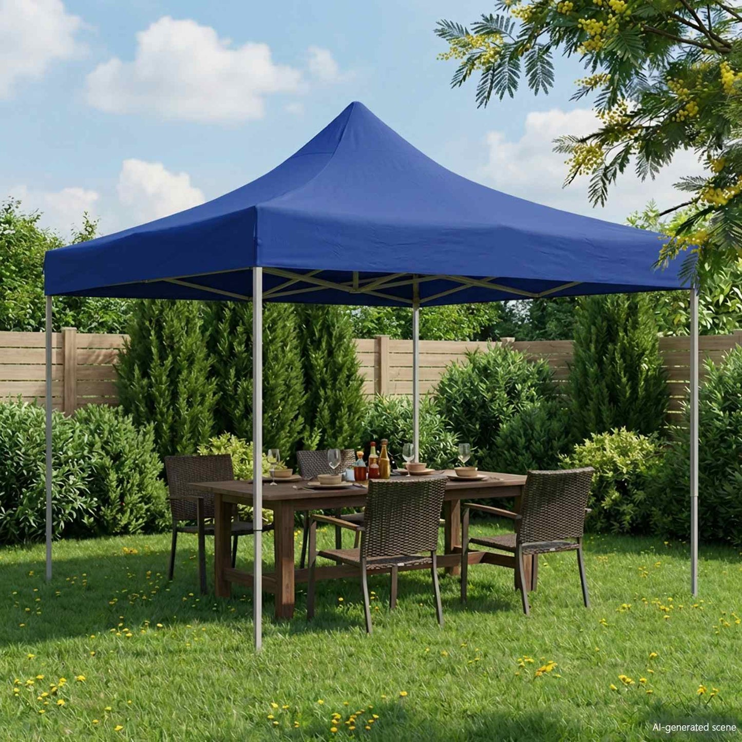 Tenda Party Blu 291 x 291 x 315 cm Tessuto Oxford | homemem39