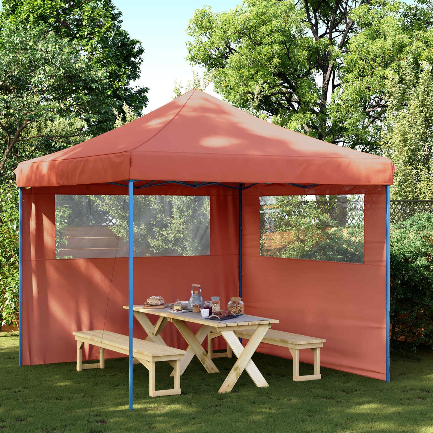 Tenda Party Terracotta 292 x 292 x 315 cm Tessuto Oxford | homemem39