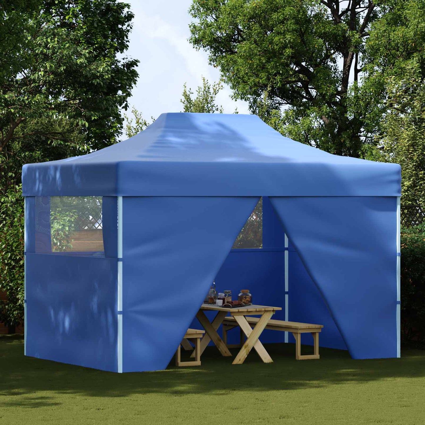 Tenda Party Blu 280 x 410 x 315 cm Tessuto Oxford | homemem39
