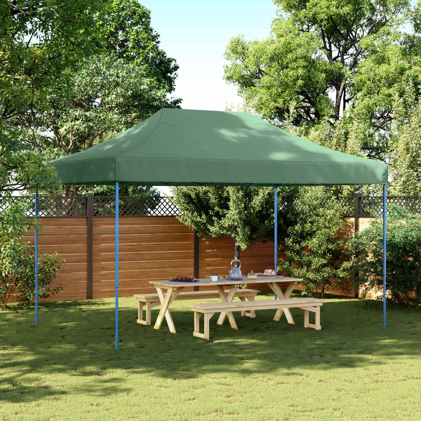 Tenda Party Verde 292 x 440 x 315 cm Tessuto Oxford