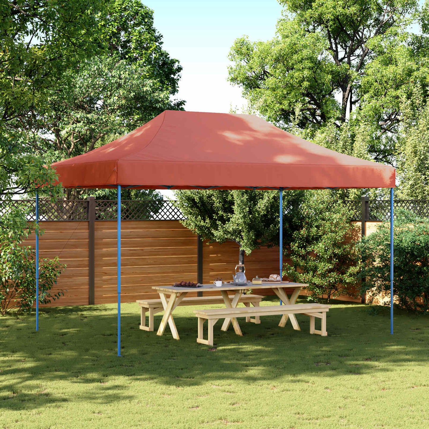 Tenda Party Terracotta 292 x 440 x 315 cm Tessuto Oxford