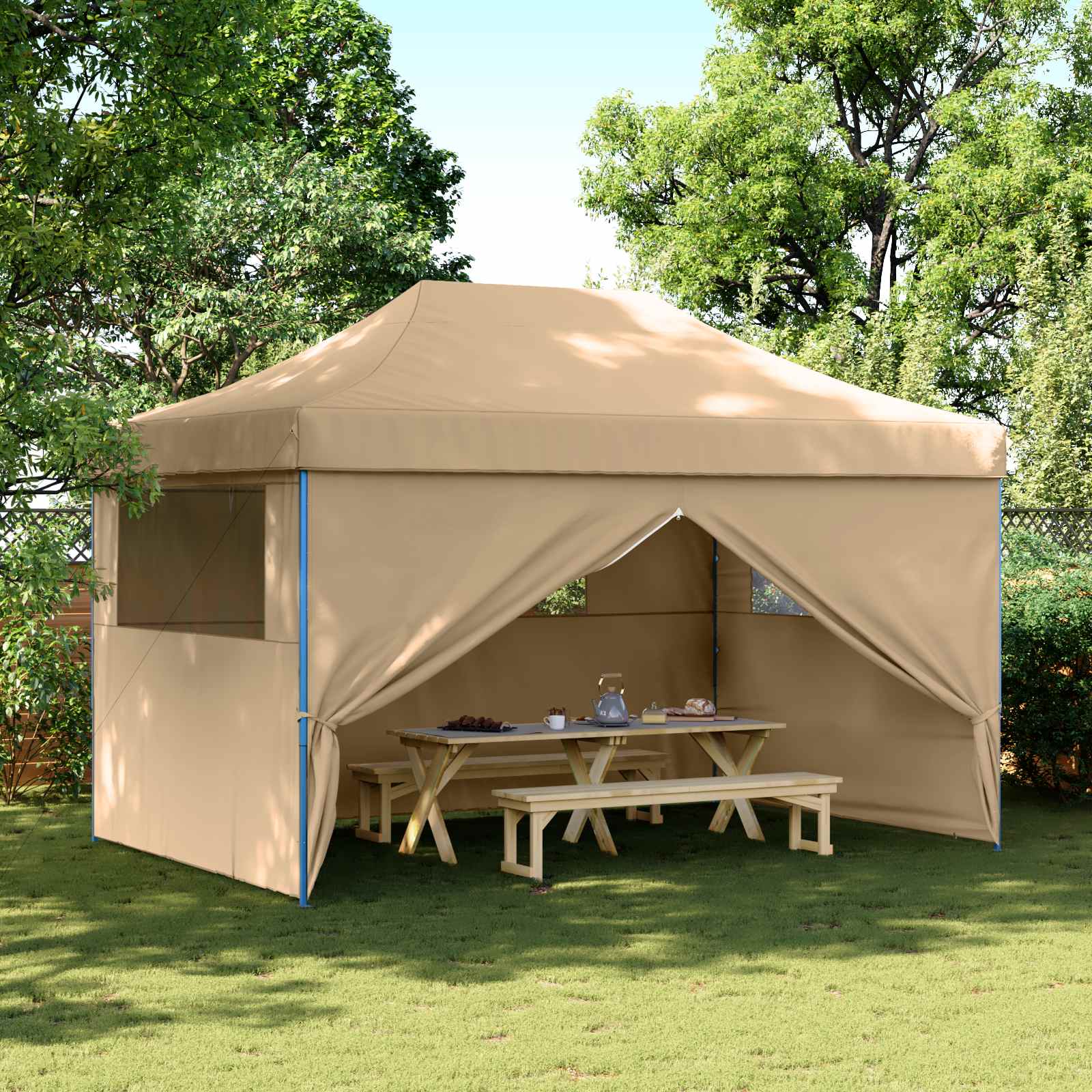 Tenda Party Beige 292 x 440 x 315 cm Tessuto Oxford | homemem39