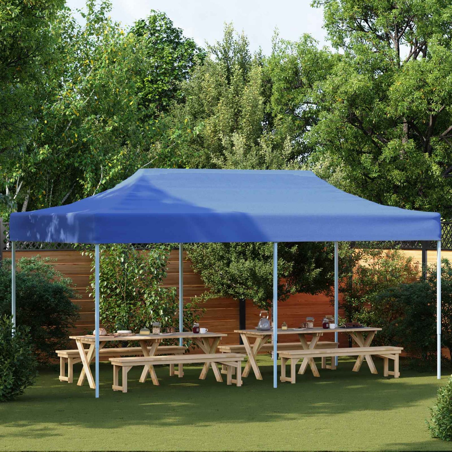 Tenda Party Blu 291 x 580 x 315 cm Tessuto Oxford