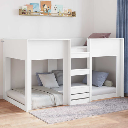 Struttura letto a terra Bianco 75 x 190 cm Legno multistrato | homemem39