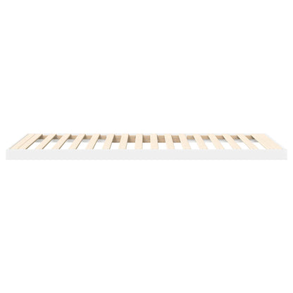 Struttura letto a terra Bianco 75 x 190 cm Legno multistrato | homemem39