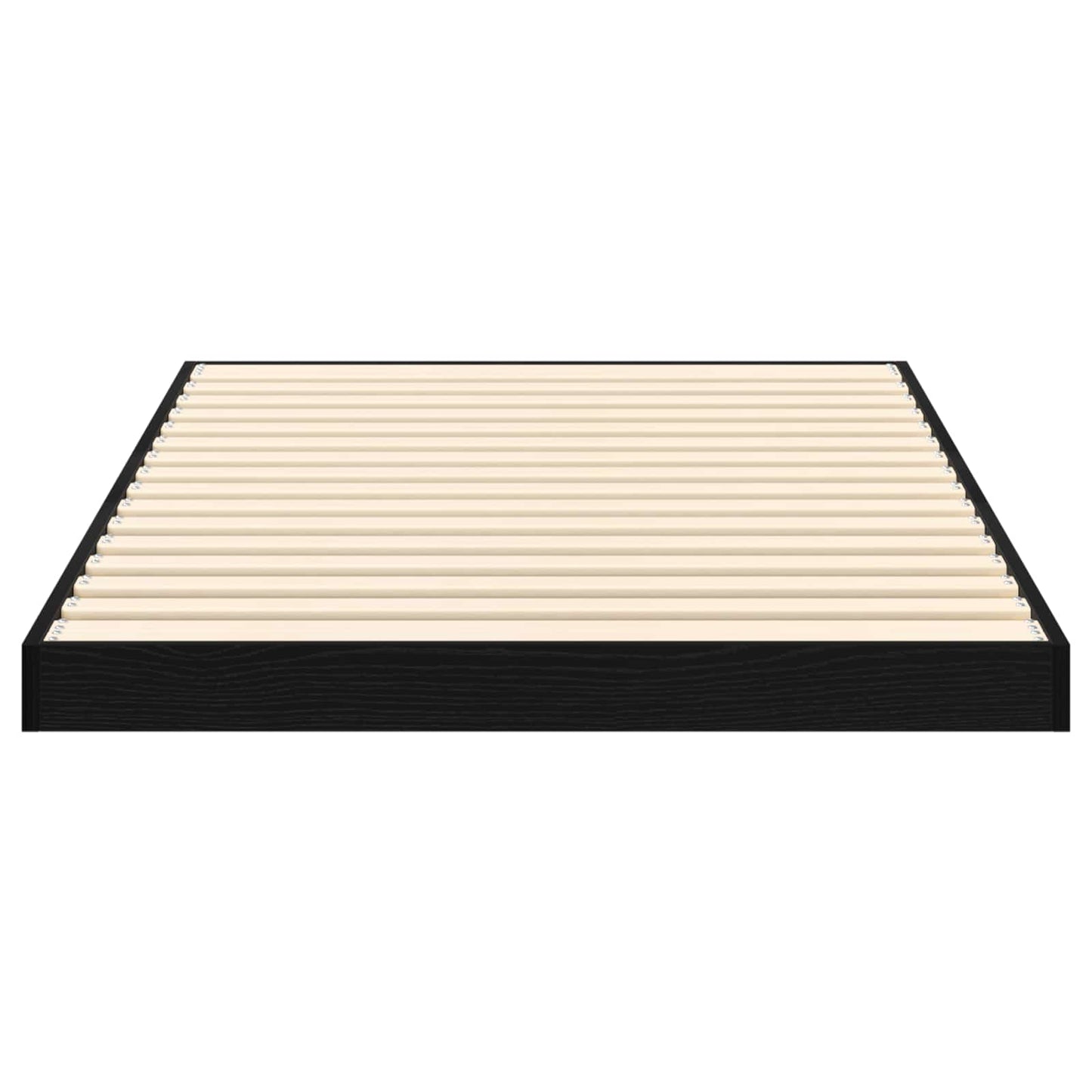 Struttura letto a terra Rovere Nero 75 x 190 cm