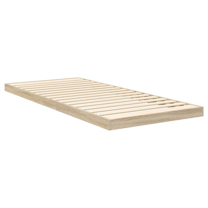 Struttura letto a terra Sonoma 75 x 190 cm Legno multistrato