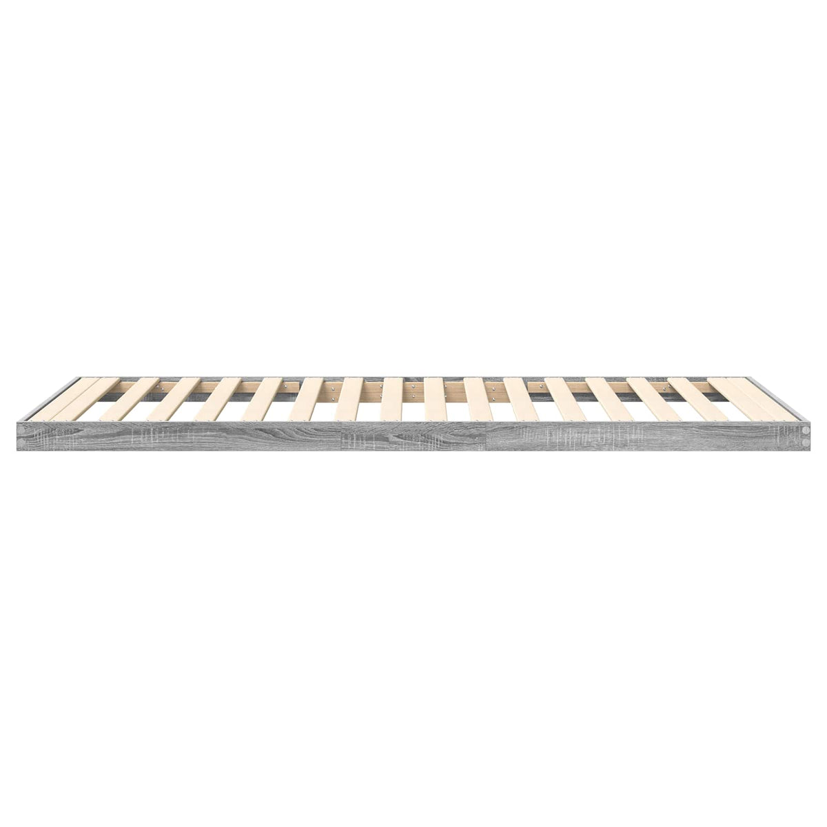 Struttura letto a terra Sonoma grigio 75 x 190 cm