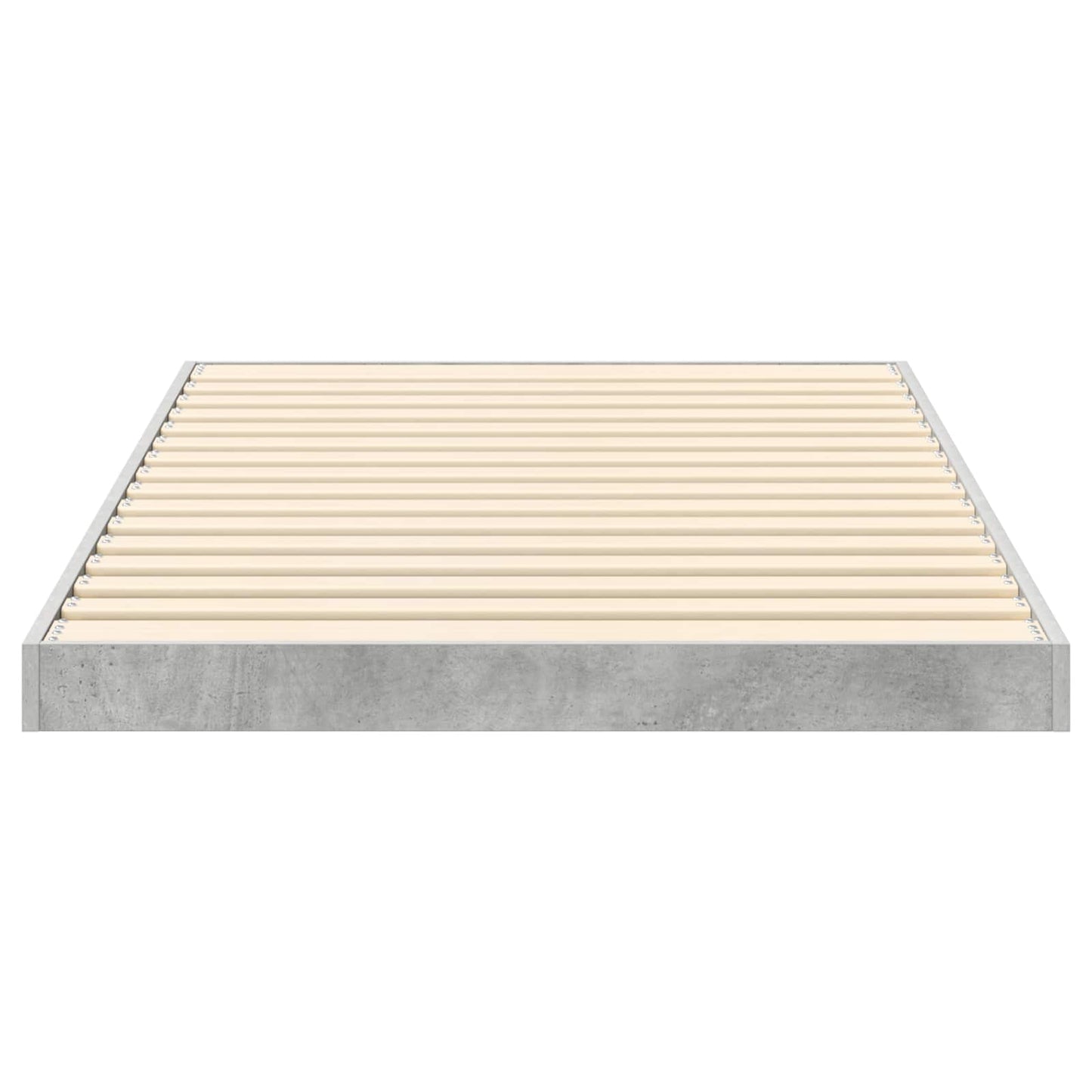 Struttura letto a terra Grigio cemento 90 x 190 cm