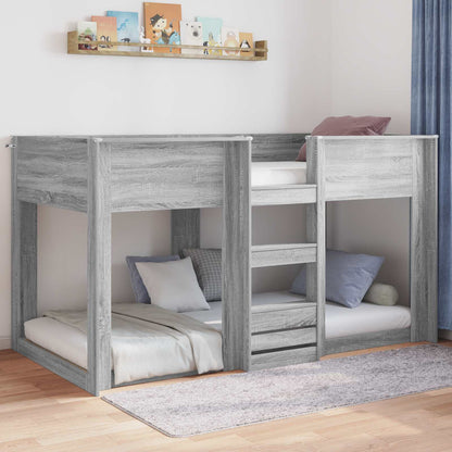Struttura letto a terra Grigio Sonoma 90 x 190 cm