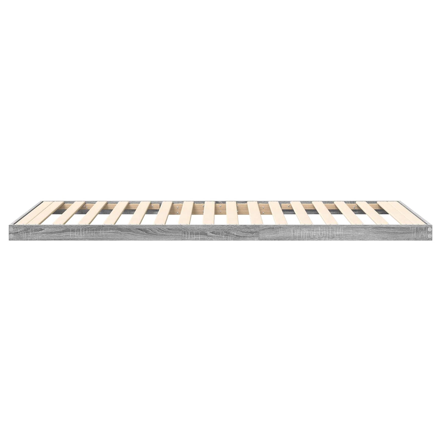 Struttura letto a terra Grigio Sonoma 90 x 190 cm