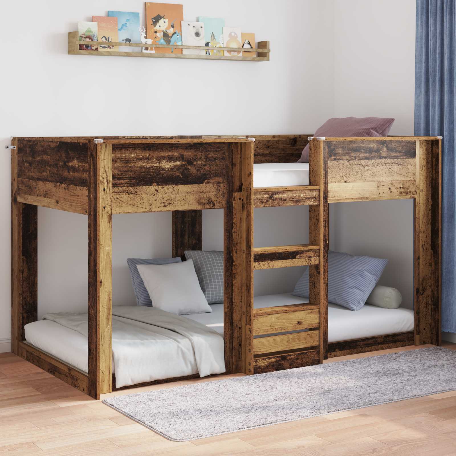 Struttura letto a terra Legno vecchio 90 x 190 cm | homemem39