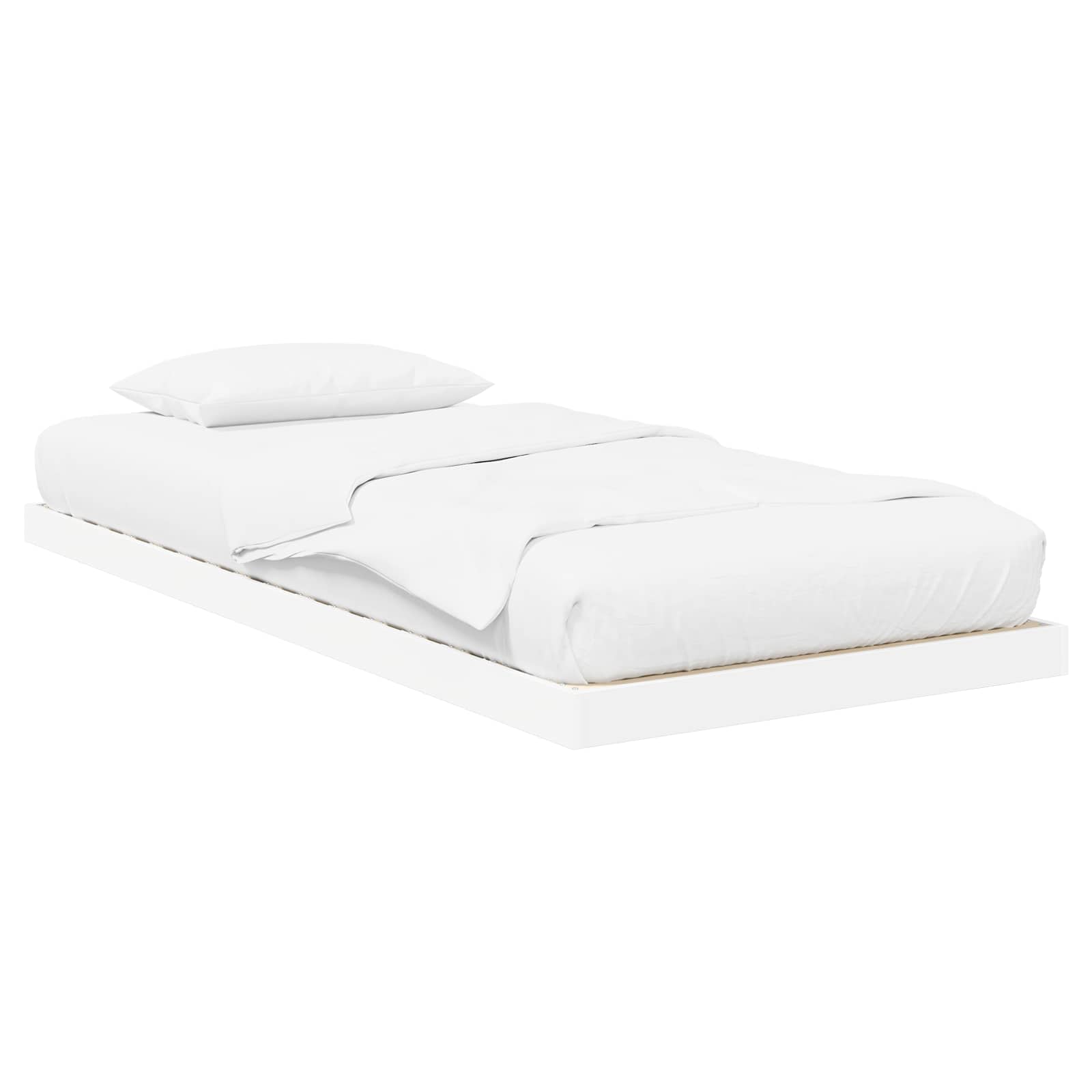 Struttura letto a terra Bianco 80 x 200 cm Legno multistrato | homemem39