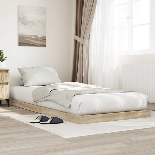 Struttura letto a terra Sonoma 80 x 200 cm Legno multistrato | homemem39