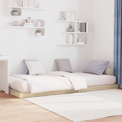 Struttura letto a terra Sonoma 80 x 200 cm Legno multistrato | homemem39