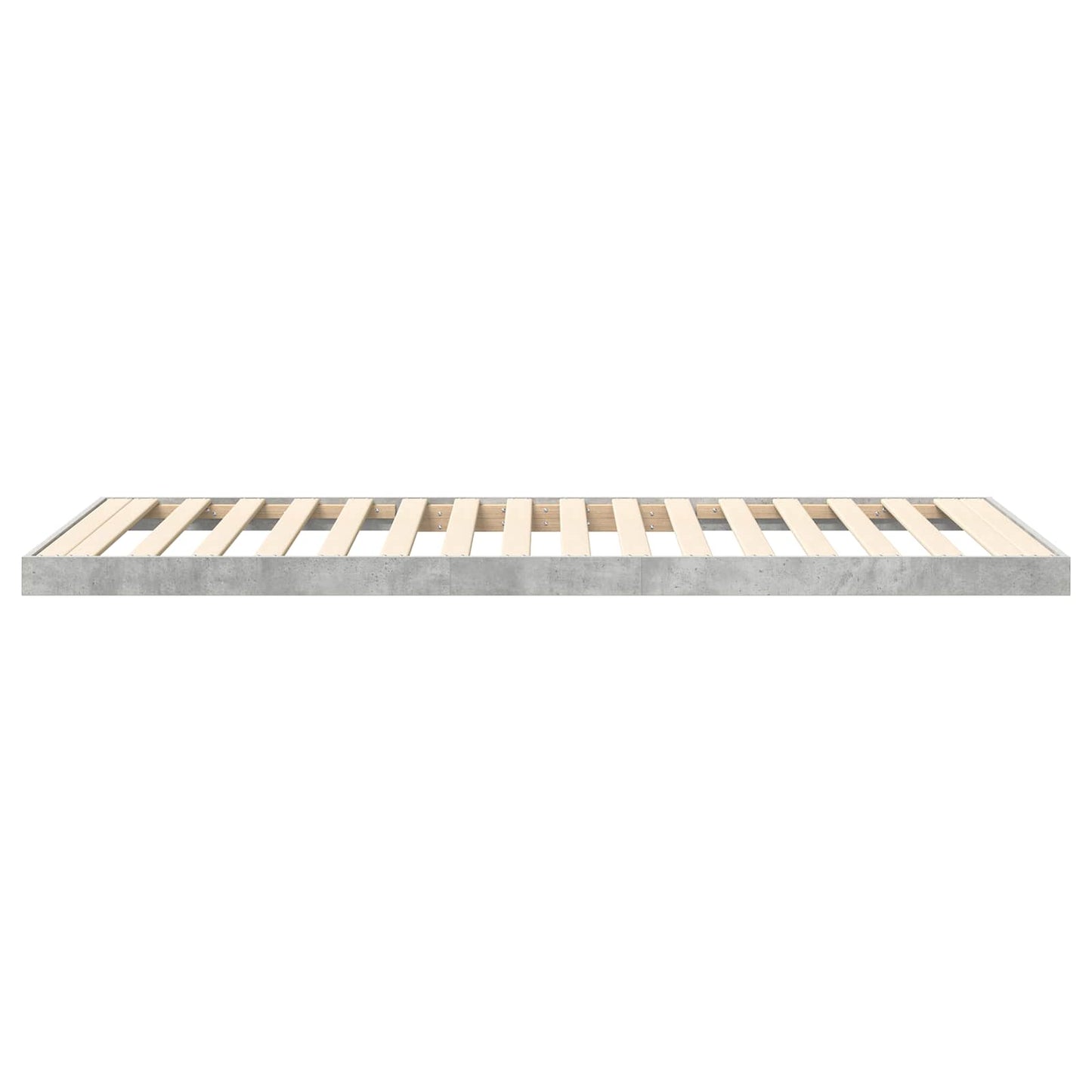Struttura letto a terra Grigio cemento 80 x 200 cm