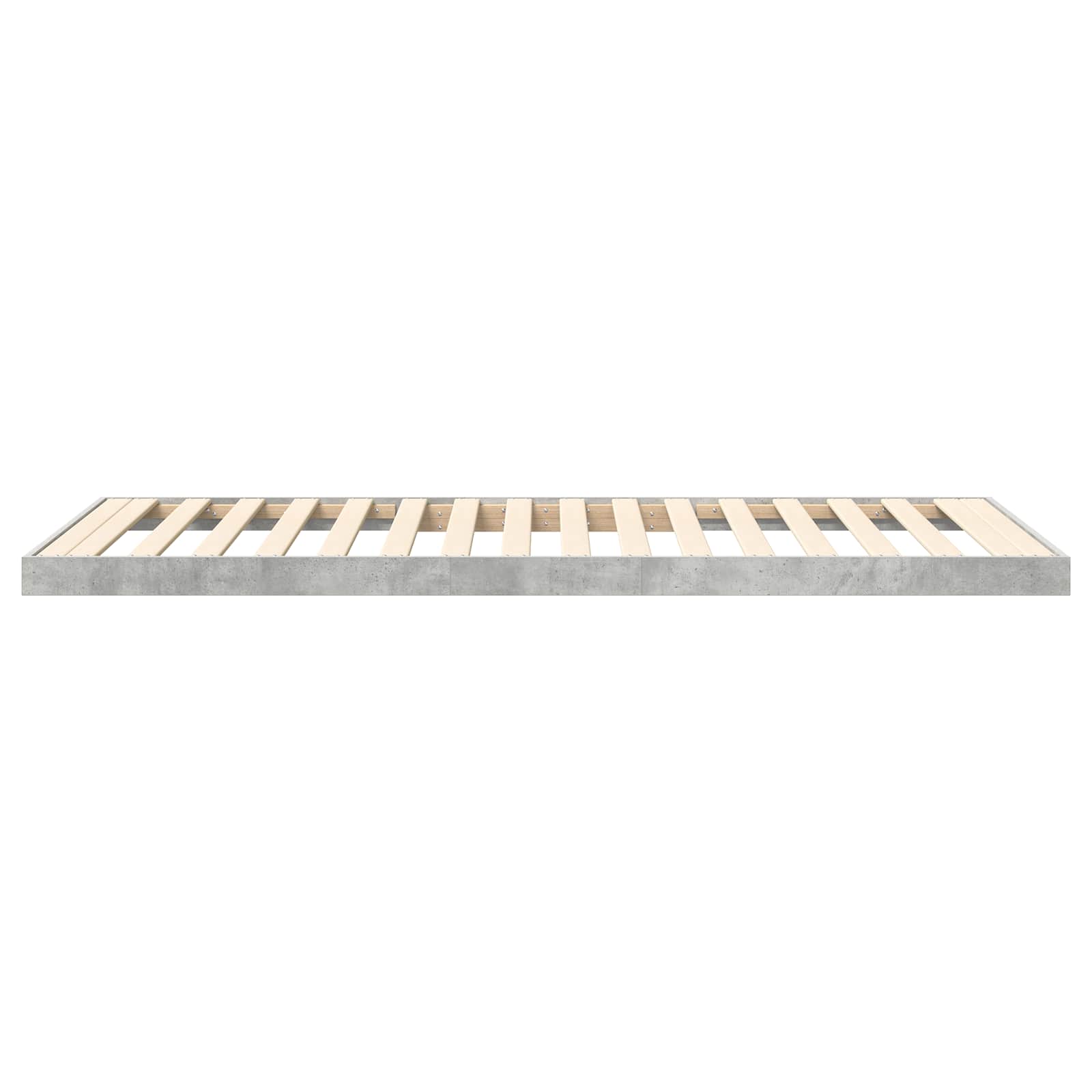 Struttura letto a terra Grigio cemento 90 x 200 cm | homemem39