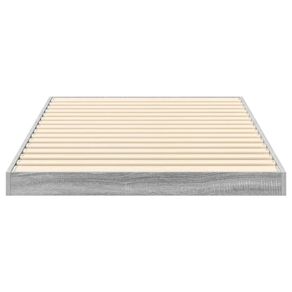 Struttura letto a terra Grigio Sonoma 90 x 200 cm