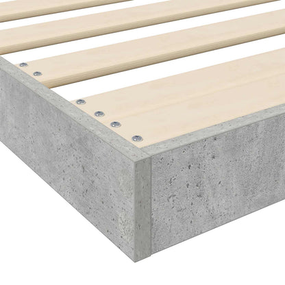 Struttura letto a terra Grigio cemento 100 x 200 cm