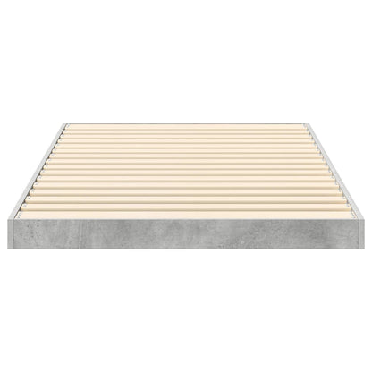 Struttura letto a terra Grigio cemento 100 x 200 cm