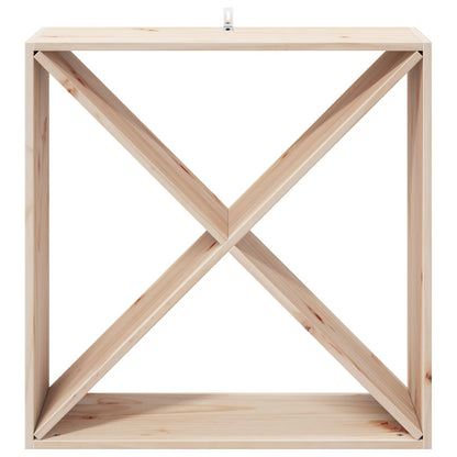 Portabottiglie 2 pcs Naturale 62 x 25 x 62 cm Pino massello