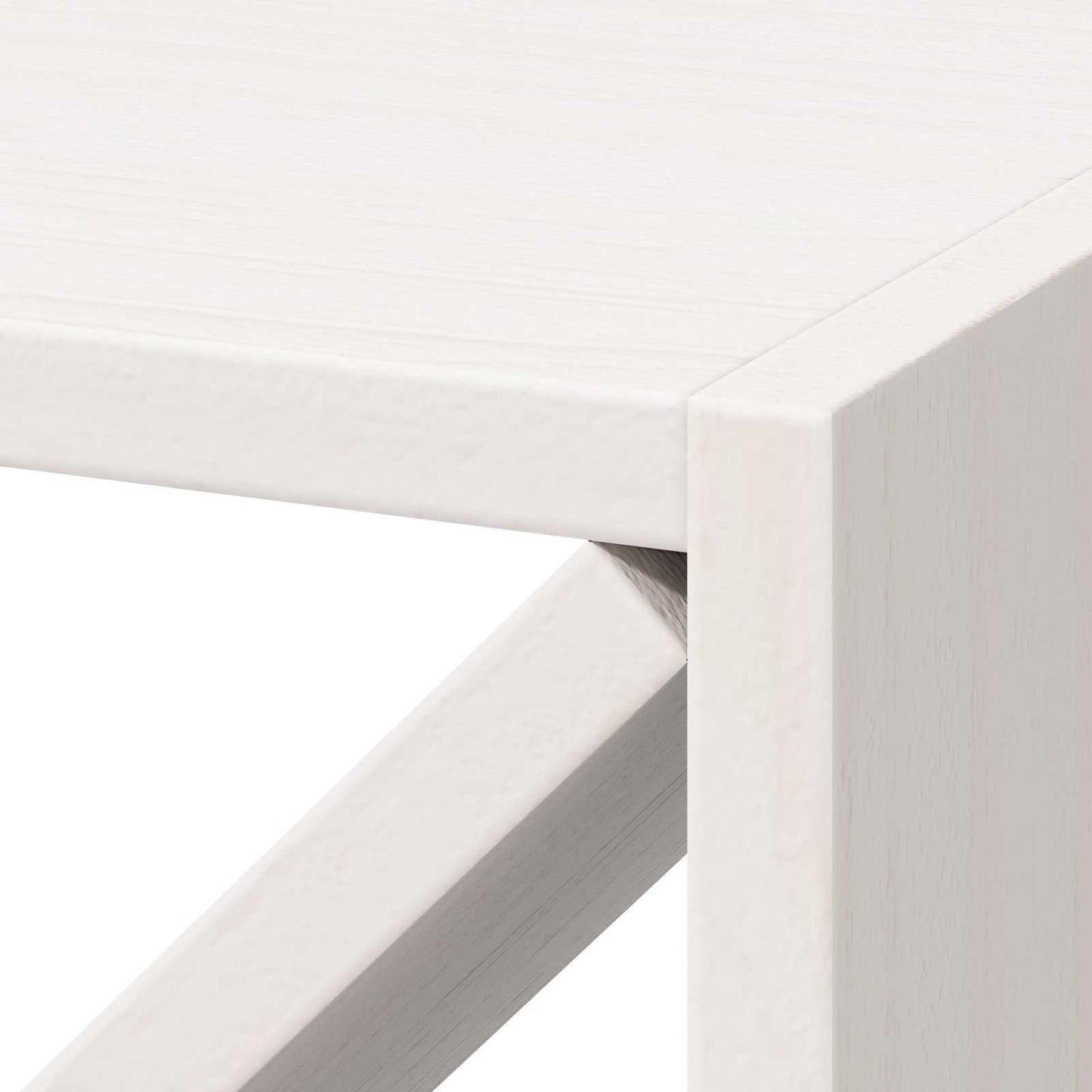 Portabottiglie 2 pcs Bianco 62 x 25 x 62 cm Pino massello