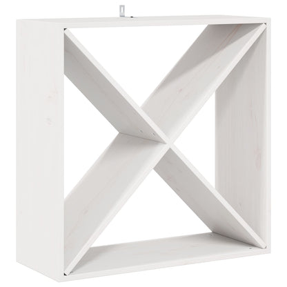 Portabottiglie 2 pcs Bianco 62 x 25 x 62 cm Pino massello